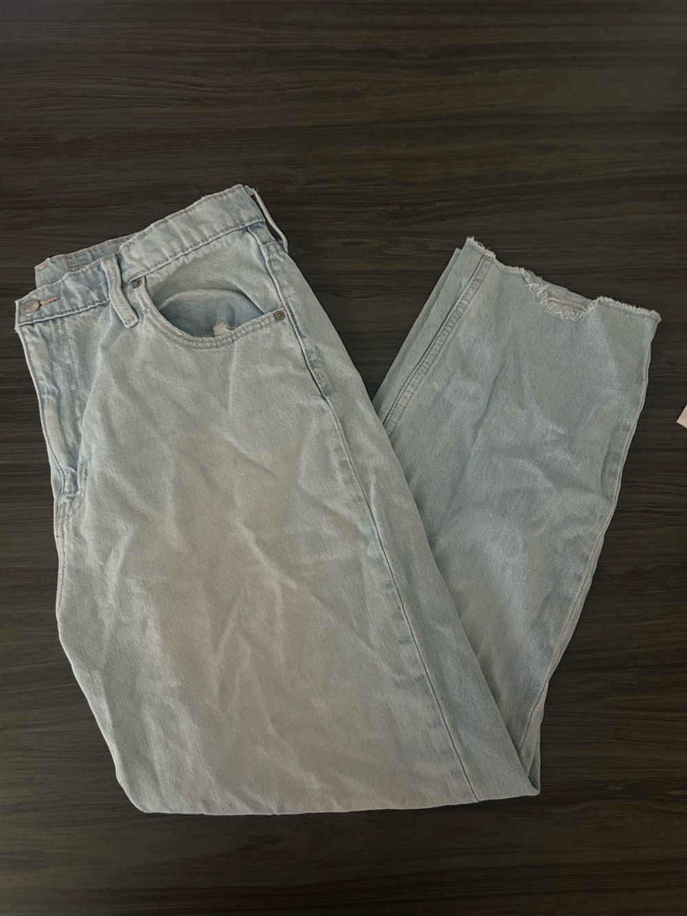 High Rise Slouchy Straight girls jeans 16Plus